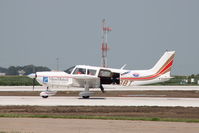 N4598T @ KDVN - At the Quad Cities Air Show, taking up skydivers