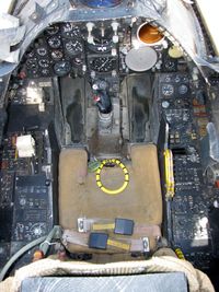 157455 - Cockpit of 157455 as it looks after restoration (some console panels are still missing, blank plates installed) - by Gustav Hebrok