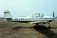 OO-LWH @ EHHV - Piaggio FWP-149D [052] Hilversum~G 29/08/1976. From a slide. - by Ray Barber