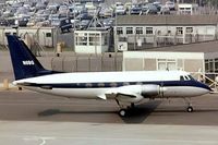 N8BG @ EGKK - Grumman G-159 Gulfstream I [22] Gatwick~G 09/05/1976. From a slide.