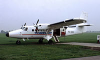 PH-DDC @ EHRD - De Havilland Canada DHC-6-100 Twin Otter [72] (Travelair) Rotterdam~PH 23/05/1984. From a slide. - by Ray Barber