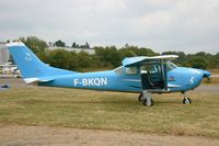 F-BKQN @ LFES - Cessna 182F Skylane, used as parachutists transport, Guiscriff airfield (LFES) open day 2014 - by Yves-Q