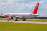 G-LSAB @ EGCC - Jet2 B752 starting its take-off run - by FerryPNL