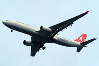 TC-JNK @ EGLL - Airbus A330-343X [1172] (THY Turkish Airlines) Home~G 11/01/2011. On approach 27R.
