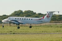 F-GOOB @ LFRB - Beech 1900C, On final rwy 25L, Brest-Bretagne Airport (LFRB-BES) - by Yves-Q