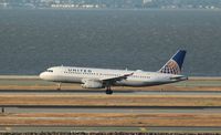 N410UA @ KSFO - Airbus A320