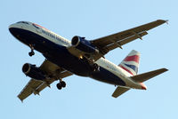 G-EUOD @ EGLL - Airbus A319-131 [British Airways) Home~G 08/06/2014. On approach 27R.