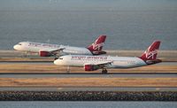 N629VA @ KSFO - Airbus A320 - by Mark Pasqualino