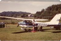 N1660F - Plane used for backpacking trip to Smokies Mts. At Bryson City airport NC.  Around 1974. - by Paul Rauf