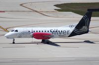 N433XJ @ FLL - Silver Saab 340