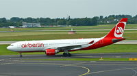D-ALPE @ EDDL - Air Berlin, is here shortly after arrival from Los Angeles Int'l(KLAX), at Düsseldorf Int'l(EDDL) - by A. Gendorf