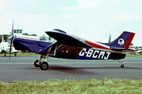 G-BCMJ @ EGTC - K & S SA.102-5 Cavalier [PFA 1546] Cranfield~G 03/07/1982. From a slide. - by Ray Barber