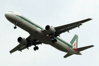 EI-IXH @ EGLL - Airbus A321-112 [0940] (Alitalia) Home~G 14/05/2010. On approach 27R.