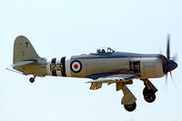 TF956 @ EGTB - Hawker Sea Fury FB.11 [Unknown] (Royal Navy) Booker~G 02/05/1976. From a slide. - by Ray Barber