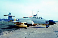 N94749 @ EGKB - Gloster Meteor TT.20 (Unknown) Biggin Hill~G 17/05/1975. From a slide. - by Ray Barber