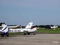 G-ECAD @ EGSR - Busy GA park at Earl's Colne viewed from the Cafe. - by Clive Pattle