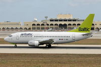 YL-BBQ @ LMML - B737-500 YL-BBQ Air Baltic - by Raymond Zammit