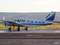 G-JLCA @ EGPN - Back track to the apron at Dundee Riverside EGPN - with based Tayside Aviation - by Clive Pattle