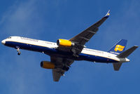 TF-FIN @ EGLL - Boeing 757-208 [28989] (Icelandair) Home~G 18/01/2011. On approach 27R.