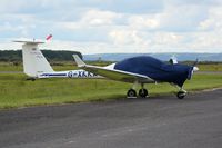 G-XKKA @ EGFP - Visiting Diamond Super Dimona self-launching motor glider. - by Roger Winser