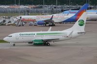 D-AGEP @ EGCC - About to depart.