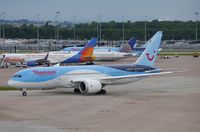 G-TUIF @ EGCC - About to depart. - by Graham Reeve