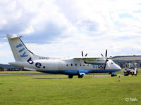 G-BWWT @ EGPN - Flybe Dornier G-BWWT is pushed back into the Flybe Engineering facilty at Dundee Riverside EGPN. - by Clive Pattle