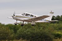 G-BRTX @ EGFH - Resident Piper Cherokee Warrior operated by Cambrian Flying Club. Previously registered N8307C - by Roger Winser