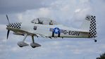 G-EGRV @ EGMJ - 41. G-EGRV (Team Raven)  arriving at a superb Little Gransden Air & Car Show, Aug. 2014.