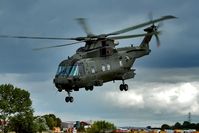 ZJ126 @ EGBR - The crew presented a flag to the Real Aeroplane Company ...78 Squadron is to disband in December 2014 with its aircraft going to the Fleet Air Arm