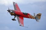 G-IIHI @ EGMJ - 43. G-IIHI's pilot waving to the crowd at a superb Little Gransden Air & Car Show, Aug. 2014. - by Eric.Fishwick