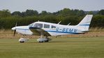 G-BEMW @ EGMJ - 41. G-BEMW departing the superb Little Gransden Air & Car Show, Aug. 2014. - by Eric.Fishwick