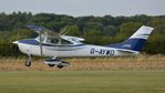 G-AYWD @ EGMJ - 41. G-AYWD departing the superb Little Gransden Air & Car Show, Aug. 2014.