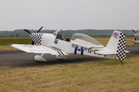 G-CDPJ @ EGFP - Raven 5 in the recently formed Team Ravem formation aerobatic display team markings. Re-registered G-SOUT on 14th November 2014. - by Roger Winser