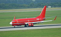 D-AGEY @ EDDL - Germania (Sterling cs.), seen here shortly after landing at Düsseldorf Int'l(EDDL) - by A. Gendorf