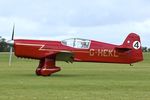 G-HEKL @ EGBK - 2008 Percival Mew Gull replica, c/n: PFA 013-14759 arriving at Sywell - by Terry Fletcher