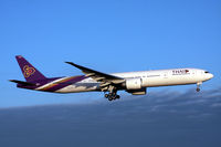 HS-TKW @ ARN - On short final for runway 01L. 06.35 in the morning.