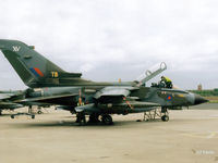 ZA614 @ EGQS - Scanned from print. ZA614 on the flightline at Lossiemouth when coded TB with 15 R Sqn RAF. - by Clive Pattle