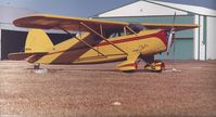N24104 @ MDS - 1940 Funk with a handmade cowling by original Funk brothers for one of the first Lycoming engine installs. Registered as a C model, but shares several design points with the B and not the C. Still owned by our family. - by Charles Winker