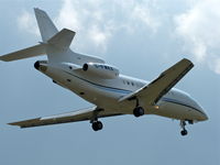 C-FWKX @ CYYZ - Dassault Falcon 900B, C-FWKX, built n 1993 and registered to Image Air Charter, Mississauga, Canada. Short finals, runway 23, Lester B. Pearson International Airport, Toronto (YYZ). - by Len Preskow