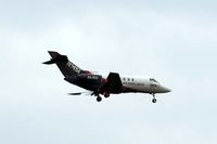 A6-ICU @ EGLL - Hawker-Siddeley 125/800XP [258521] (Mid East Jet) Home~G 04/08/2014. On approach 27L. - by Ray Barber
