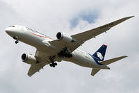 N967AM @ EGLL - Boeing 787-8 Dreamliner [35312] (Aeromexico) Home~G 07/08/2014. On approach 27R.