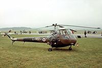 G-AWSV @ EGVP - Saunders Roe Skeeter AOP.12 [S2/5107] (Maj. M Somerton-Rayner) AAC Middle Wallop~G 06/08/1977. From a slide. - by Ray Barber