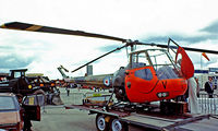 XM556 @ EGVI - Saunders Roe Skeeter AOP.12 [S2/5110] (Army Air Corps) RAF Greenham Common~G 26/06/1977. From a slide.
