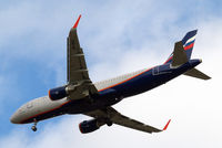 VQ-BSG @ EGLL - Airbus A320-214(SL) [6017] (Aeroflot Russian Airlines) Home~G 16/08/2014. On approach 27R. - by Ray Barber