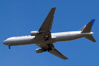 N641UA @ EGLL - Boeing 767-322ER [25091] (United Airlines) Home~G 03/08/2014. On approach 27R.