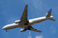 N782UA @ EGLL - Boeing 777-222ER [26948] (United Airlines) Home~G 03/08/2014. On approach 27R. - by Ray Barber