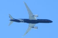 ZK-NZE @ NZAA - Now in regular service to Oz. On base leg over home in Mellons Bay - by magnaman