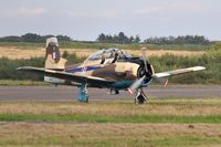 N14113 @ EGFH - Visiting T-28S Fennec in French Air Force markings. Also carries 51-7545, Fennec No 119, c/n 174-398 and FAA s/n 81-1. Built in 1951 as a T-28A the aircraft was 51-7145 in the USAF, Fennec 119 in the French Air Force and 1236 in the Haitian Air Force. - by Roger Winser