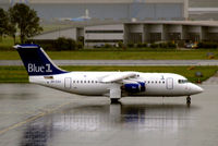OH-SAH @ EHAM - British Aerospace BAe 146-RJ85 [E2383] (Blue 1) Amsterdam-Schiphol~PH 10/08/2006. Taken during a thunderstorm.